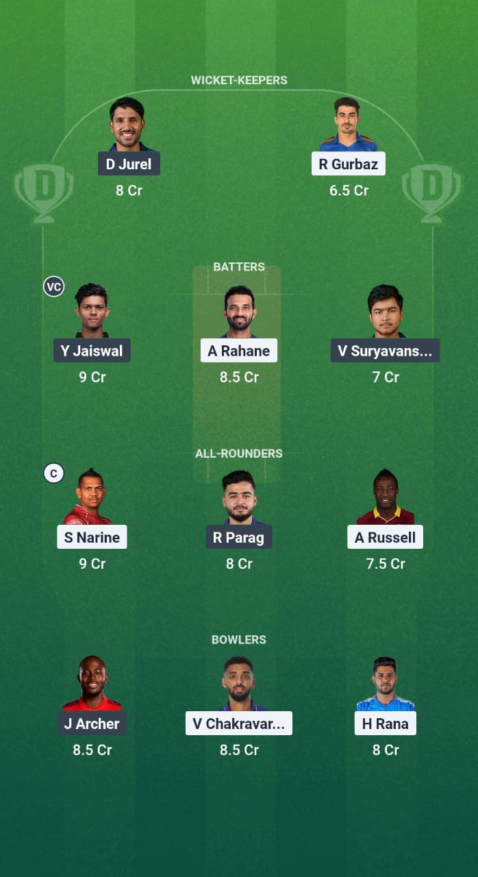 1000661944 KKR vs RR Dream11 Prediction Fantasy Cricket Tips Dream11 Team IPL 2025