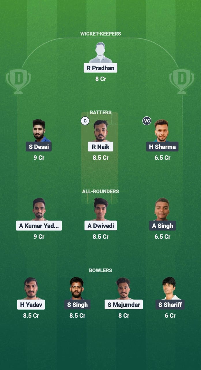 1000664334 PC vs BCA Dream11 Prediction Fantasy Cricket Tips Dream11 Team Chhatisgarh T20 2025