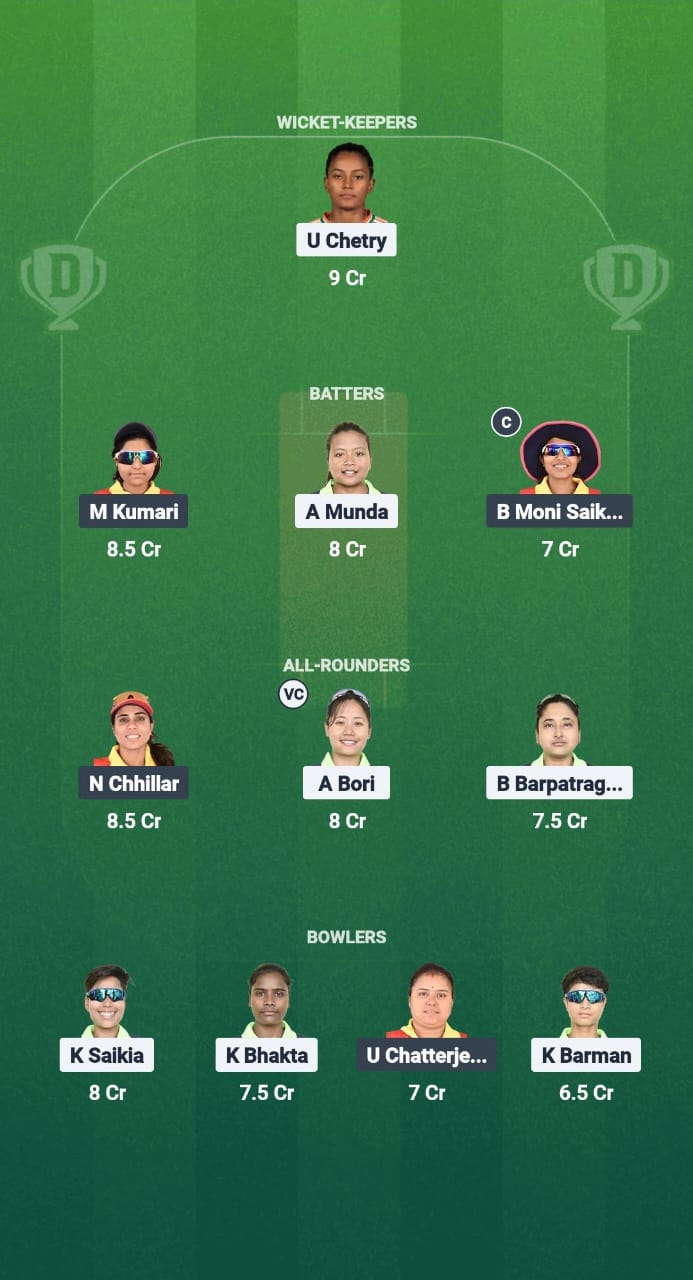1000666229 GTC-W vs SG-W Dream11 Prediction Fantasy Cricket Tips Dream11 Team Guwahati Women's T20 2025