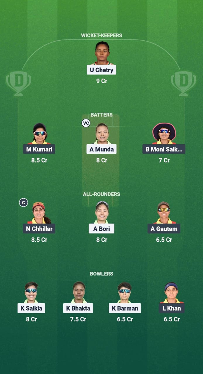 1000666232 GTC-W vs SG-W Dream11 Prediction Fantasy Cricket Tips Dream11 Team Guwahati Women's T20 2025
