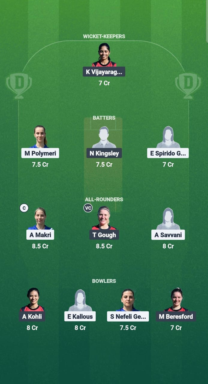 1000667403 GRE-W vs GR-W Dream11 Prediction Fantasy Cricket Tips Dream11 Team ECI-W Greece-Germany T10 2025