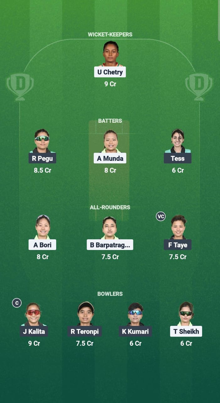 1000669126 GTC-W vs YC-W Dream11 Prediction Fantasy Cricket Tips Dream11 Team Guwahati Women's T20 2025