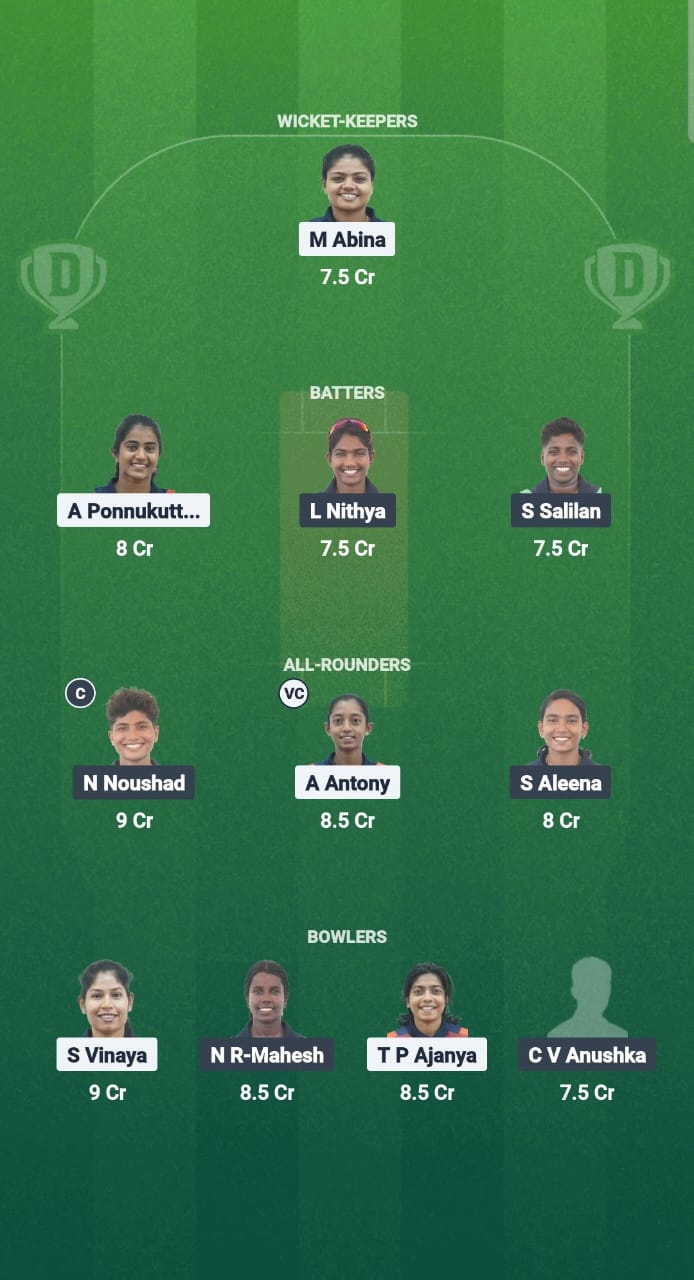1000669637 RUB vs EME Dream11 Prediction Fantasy Cricket Tips Dream11 Team Kerala T20 Womens Challenger Trophy 2025