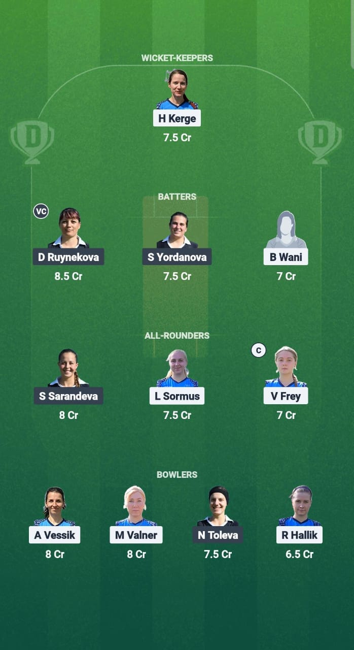 1000673815 EST-W vs BUL-W Dream11 Prediction Fantasy Cricket Tips Dream11 Team ECN T20IW Estonia-Bulgaria 2025