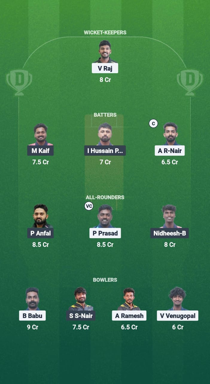 1000676482 APH vs KAG Dream11 Prediction Fantasy Cricket Tips Dream11 Team Kerala T20 Men's Challenger Trophy 2025