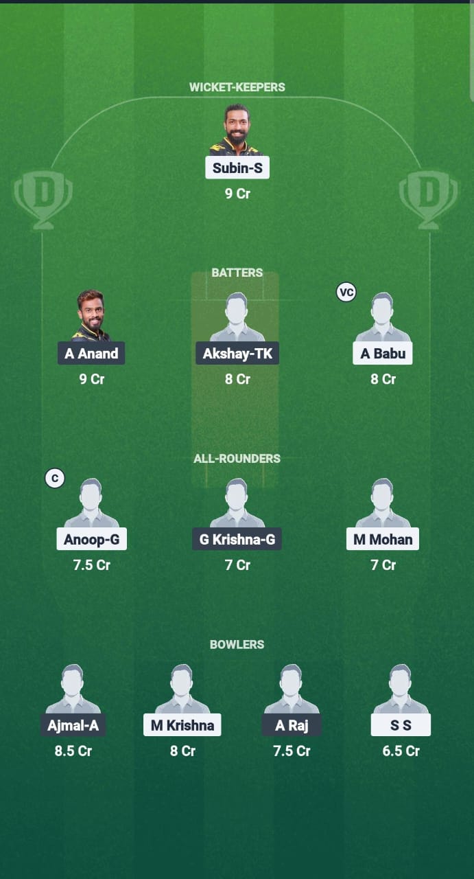 Pth vs Pal Dream11 Forecast Fantasy Cricket Tips Dream11 Team Kerala T20 Men's Challenger Tropy 2025 