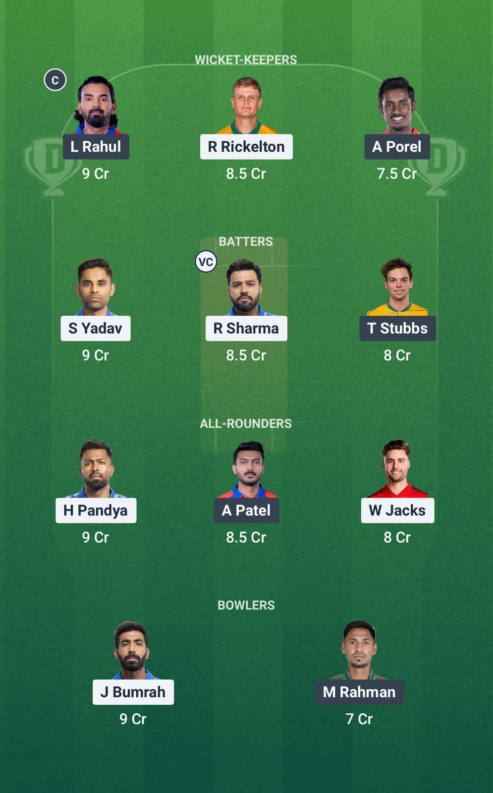 1000677460 Mi Vs DC DREAM11 predict