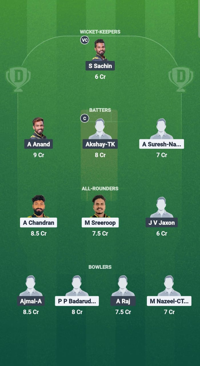 1000678743 KAN vs PAL Dream11 Prediction Fantasy Cricket Tips Dream11 Team Kerala T20 Men's Challenger Trophy 2025