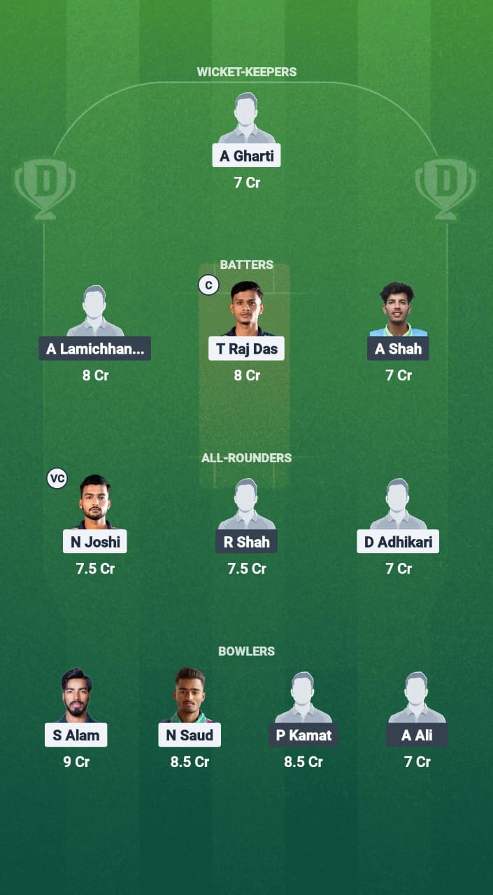 BCCA vs BPT Dream11 Prediction Fantasy Cricket Tips Dream11 Team Nepal T10 2025 