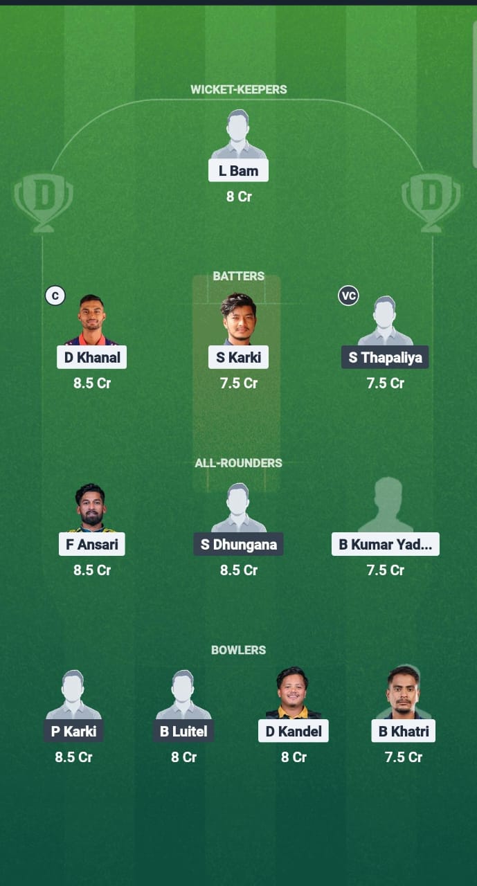 1000680936 NBS vs KPL Dream11 Prediction Fantasy Cricket Tips Dream11 Team Nepal T10 2025
