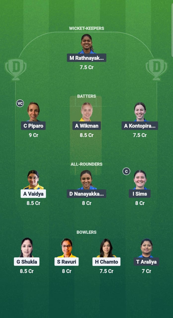 SWE-W vs ITA-W Dream11 Prediction Fantasy Cricket Tips Dream11 Team ICC Women's T20 WC Europe Qualifier Div 2 2025 