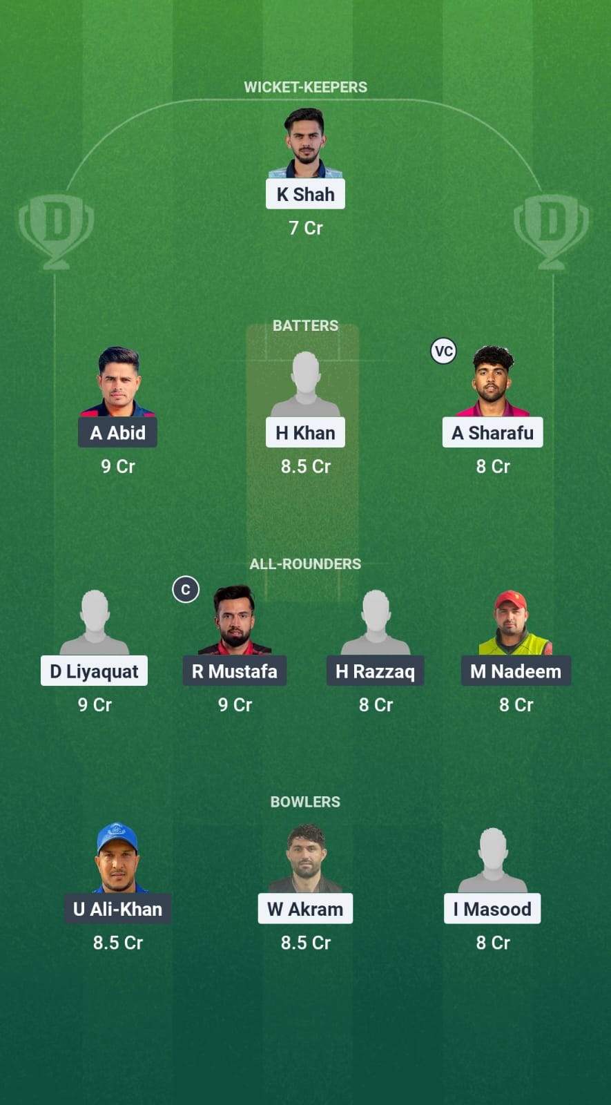 1000683401 SHA vs ABD Dream11 Prediction Fantasy Cricket Tips Dream11 Team Emirates D10 2025