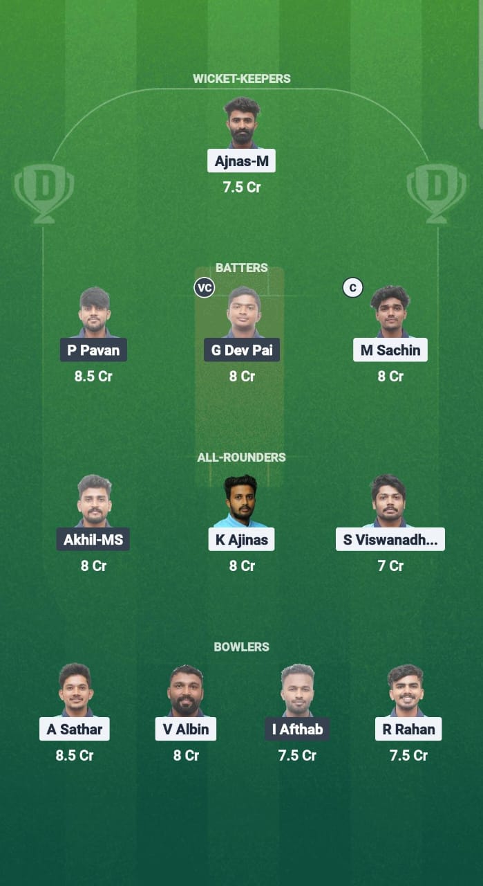 1000684891 WAN vs ERL Dream11 Prediction Fantasy Cricket Tips Dream11 Team Kerala T20 Men's Challenger Trophy 2025