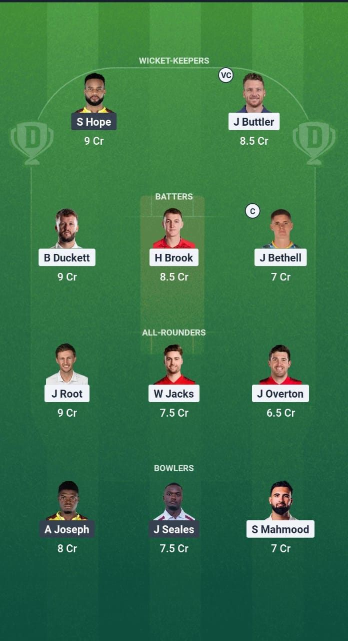 1000685573 ENG vs WI Dream11 Prediction Fantasy Cricket Tips Dream11 Team West Indies Tour of England 2025