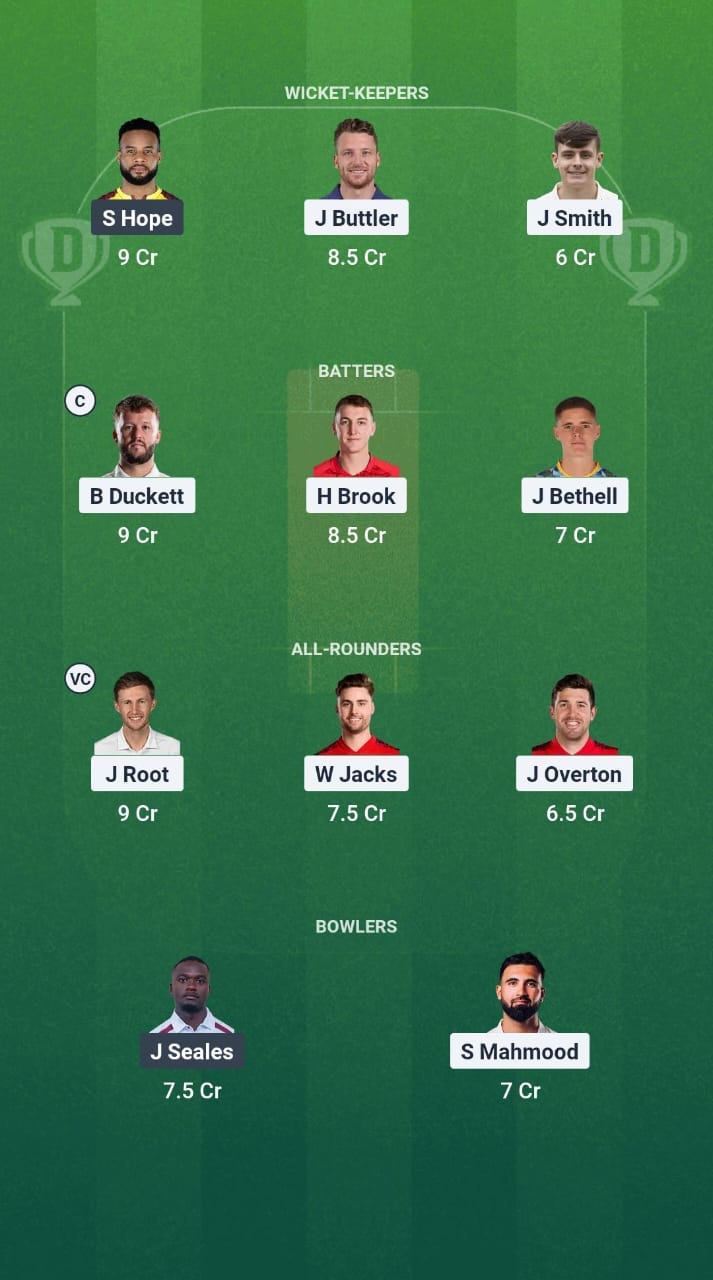 1000685576 ENG vs WI Dream11 Prediction Fantasy Cricket Tips Dream11 Team West Indies Tour of England 2025