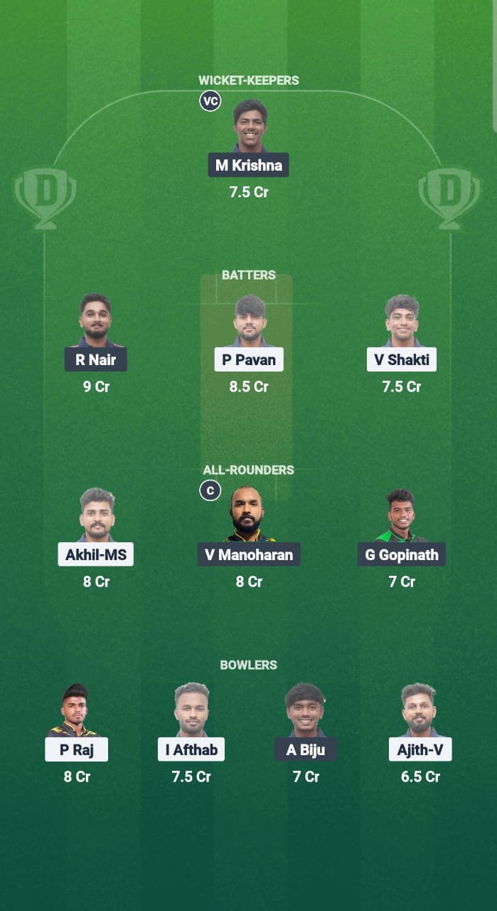 1000685744 ERL vs CDS Dream11 Prediction Fantasy Cricket Tips Dream11 Team Kerala T20 Men's Challenger Trophy 2025