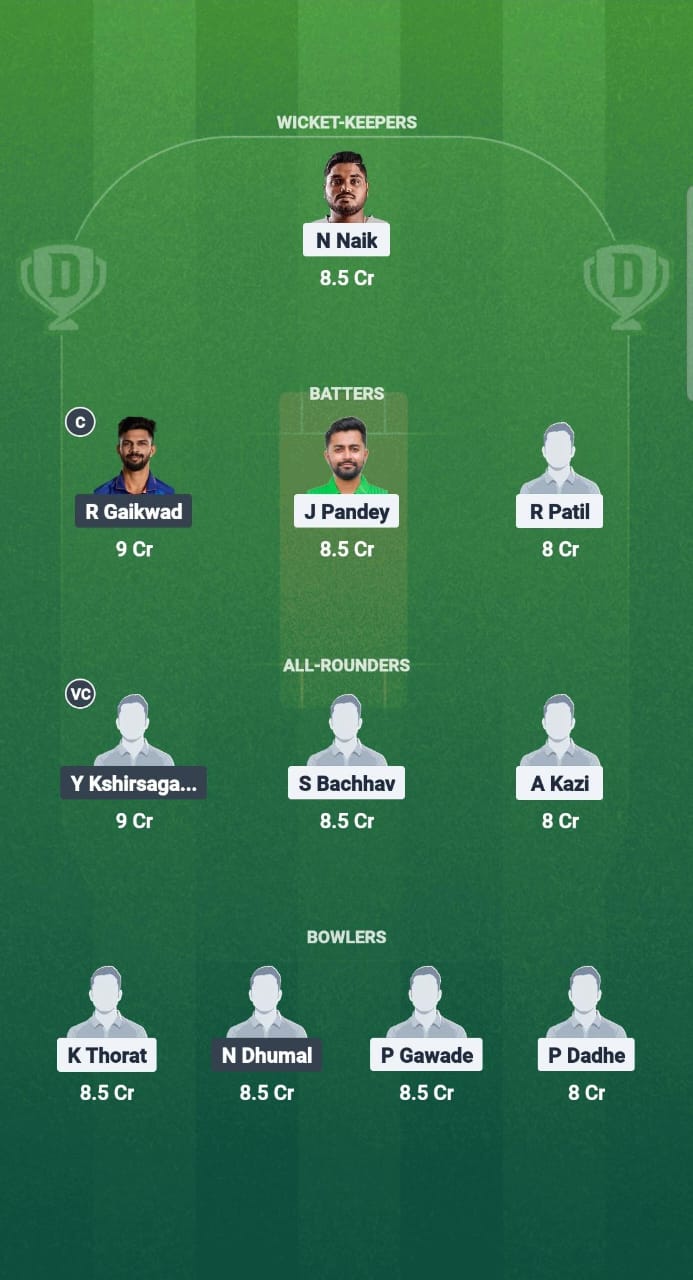 1000691046 RJ vs PB Dream11 Prediction Fantasy Cricket Tips Dream11 Team Maharashtra T20 Premier League 2025