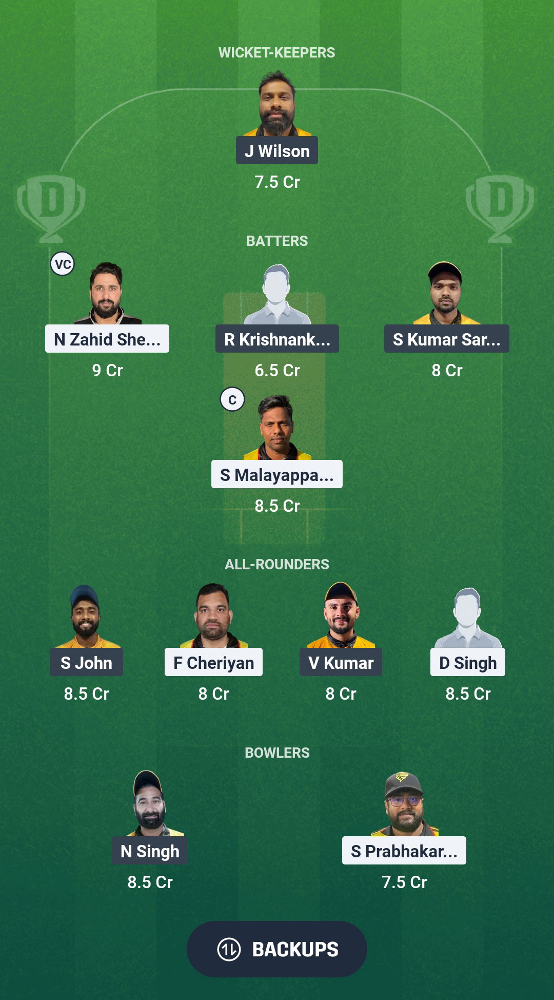 COH vs AMB Dream11 Prediction Fantasy Cricket Tips Dream11 Team Kuwait T20 Challengers League A 2025 