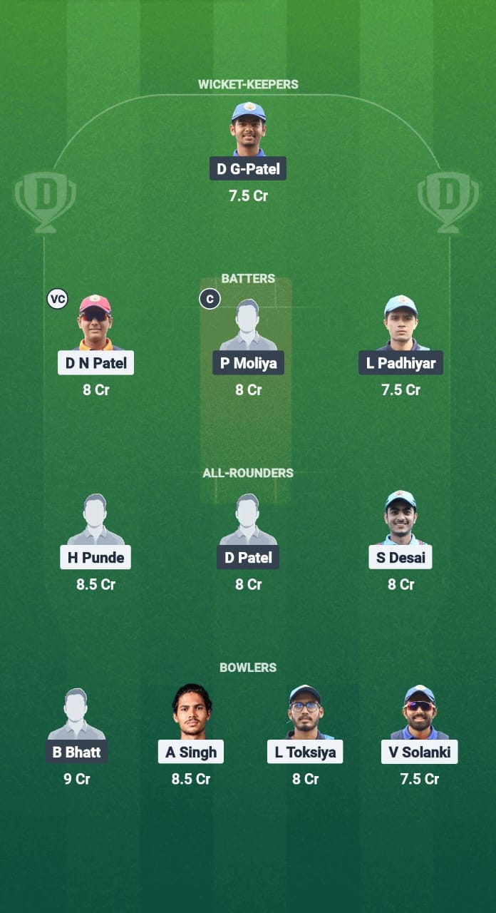 AWS vs PTP Dream11 Prediction Fantasy Cricket Tips Dream11 Team Baroda T20 Premier League 2025 