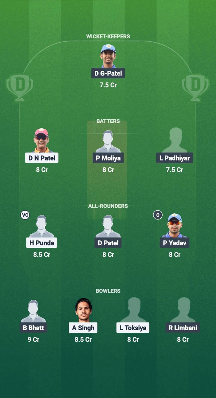 AWS vs PTP Dream11 Prediction Fantasy Cricket Tips Dream11 Team Baroda T20 Premier League 2025 
