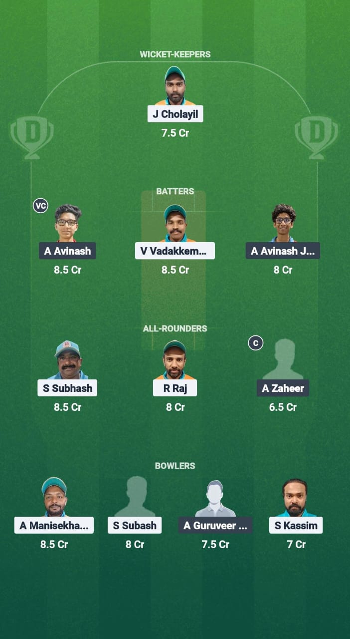 1000706830 PC vs THN Dream11 Prediction Fantasy Cricket Tips Dream11 Team Kuwait T20 Challengers League B 2025