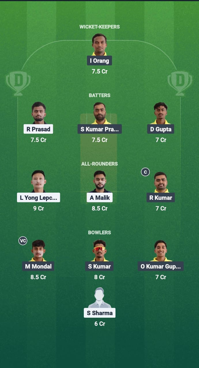 Cat vs yc dream11 prediction fantasy cricket tips dream11 team sikkim t20 league 2025 
