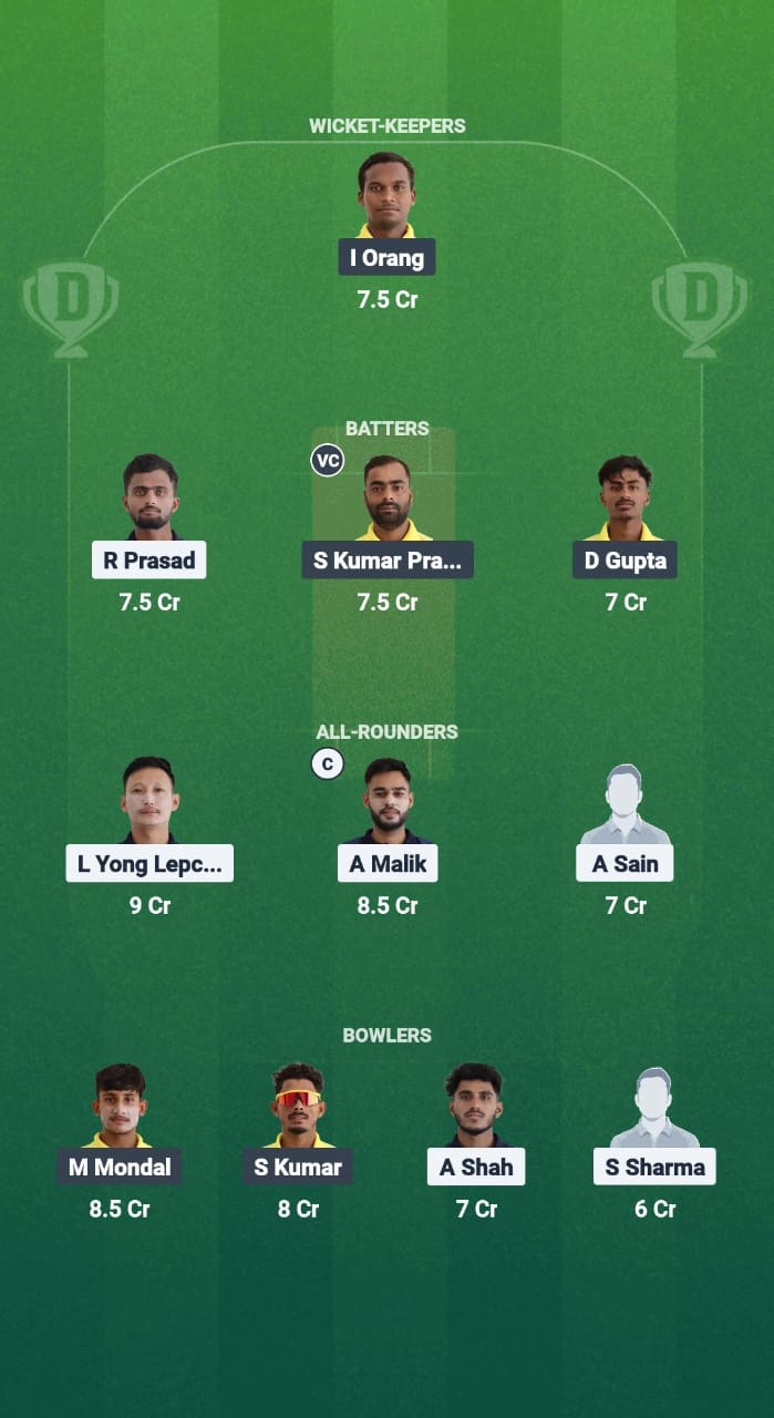 Cat vs yc dream11 prediction fantasy cricket tips dream11 team sikkim t20 league 2025 