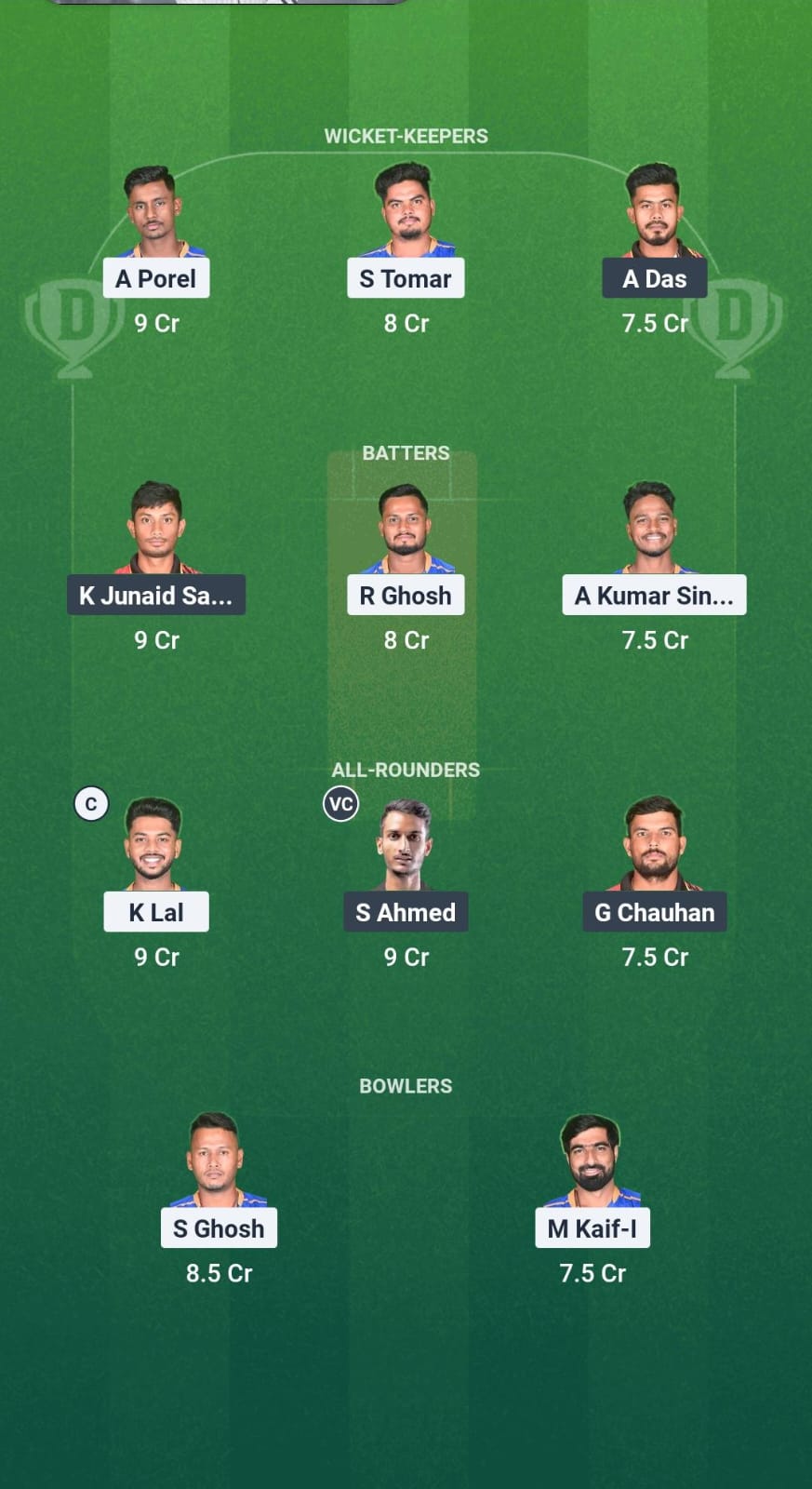 1000707535 LSKT vs SRT Dream11 Prediction Fantasy Cricket Tips Dream11 Team Bengal Pro T20 League 2025