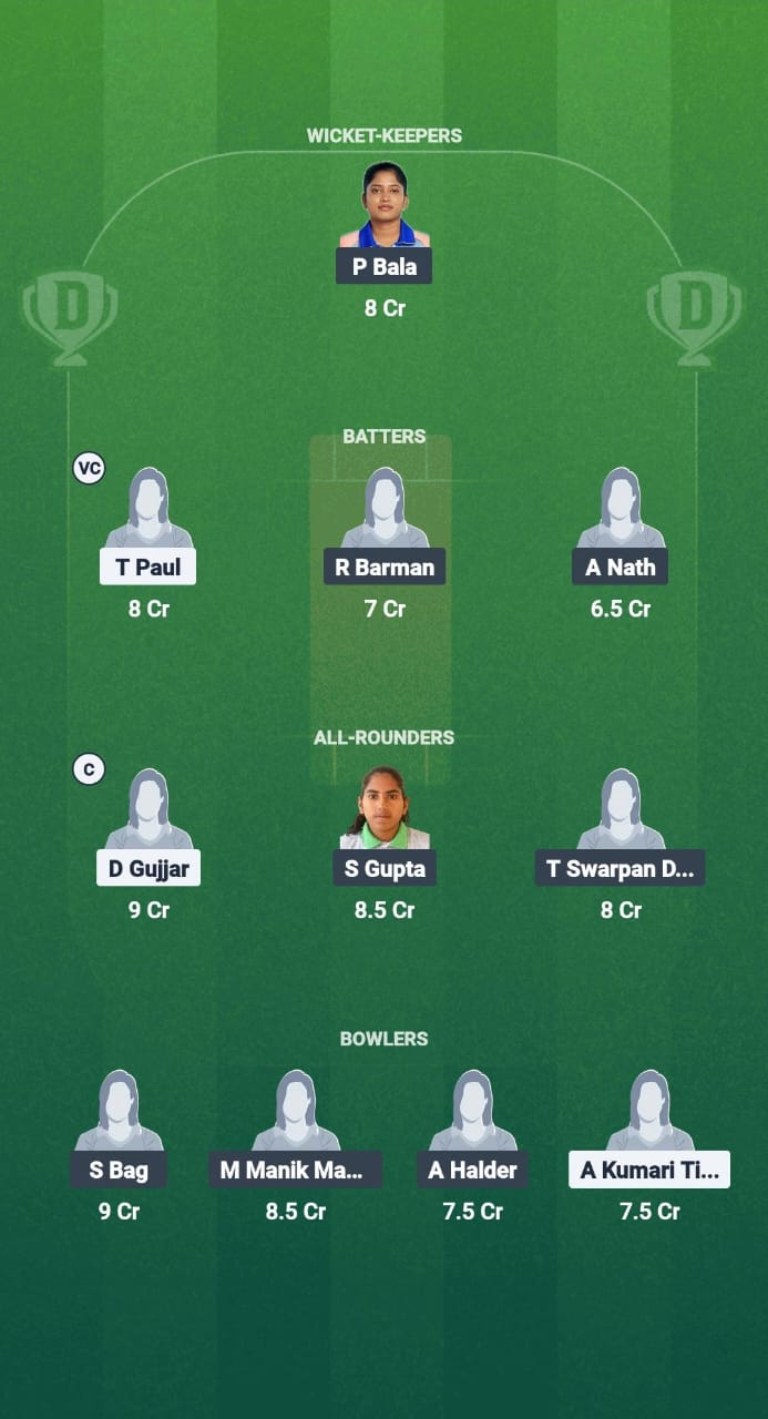 1000708931 AHW-W vs SSS-W Dream11 Prediction Fantasy Cricket Tips Dream11 Team Bengal Women’s Pro T20 League 2025