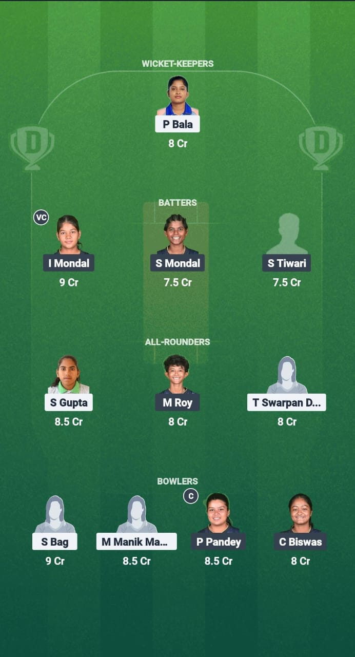 1000712091 SSS-W vs RMW-W Dream11 Prediction Fantasy Cricket Tips Dream11 Team Bengal Women’s Pro T20 League 2025
