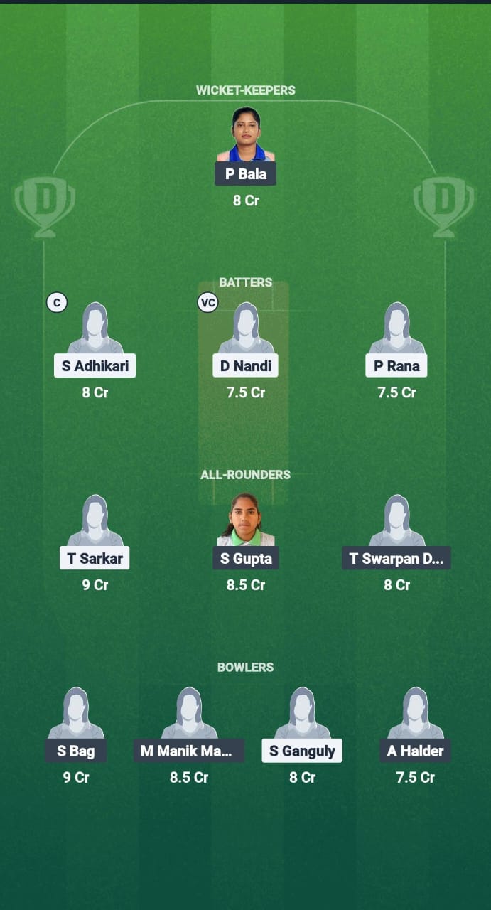 1000713559 MK-W vs SSS-W Dream11 Prediction Fantasy Cricket Tips Dream11 Team Bengal Women’s Pro T20 League 2025