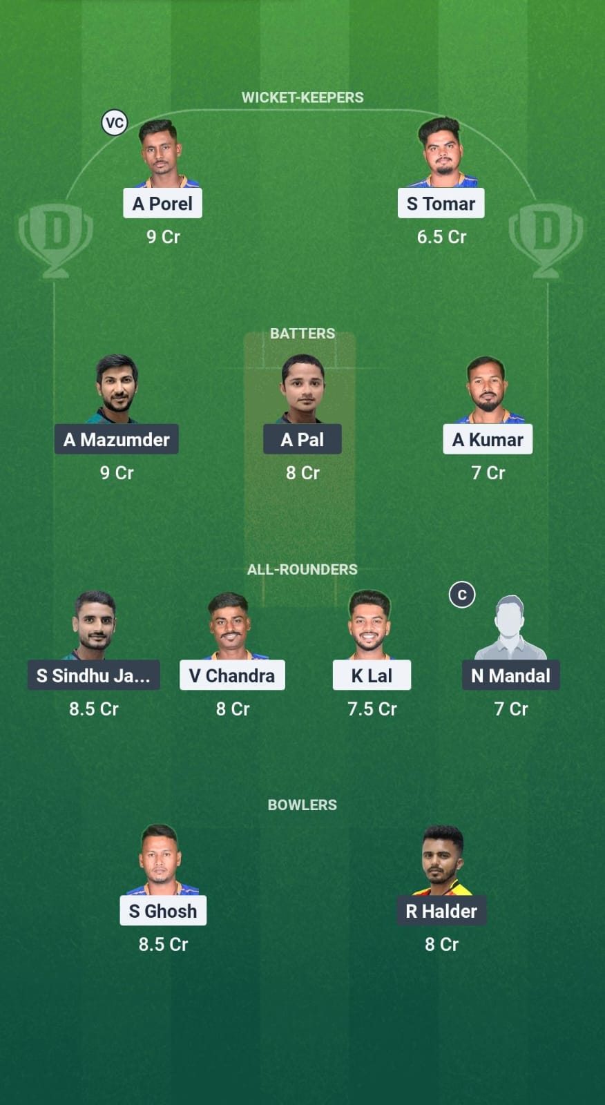 1000713817 LSKT vs SSS Dream11 Prediction Fantasy Cricket Tips Dream11 Team Bengal Pro T20 League 2025