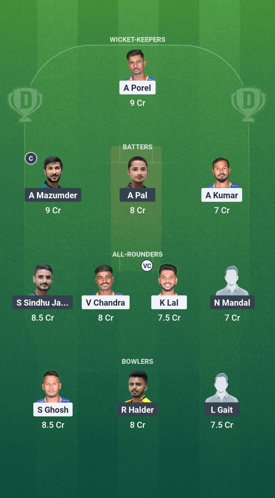1000713820 LSKT vs SSS Dream11 Prediction Fantasy Cricket Tips Dream11 Team Bengal Pro T20 League 2025