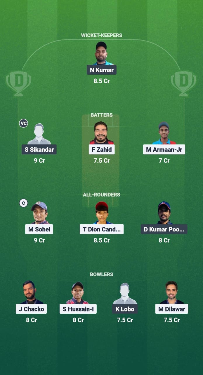 1000714733 TGS vs GUC Dream11 Prediction Fantasy Cricket Tips Dream11 Team Kuwait T20 Challengers League B 2025