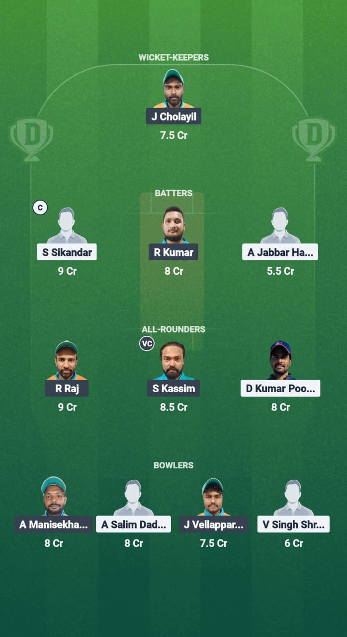GUC VS PC Dream11 Forecast Fantasy Cricket Tips Dream11 Team Kuwait T20 Drawing League B 2025 