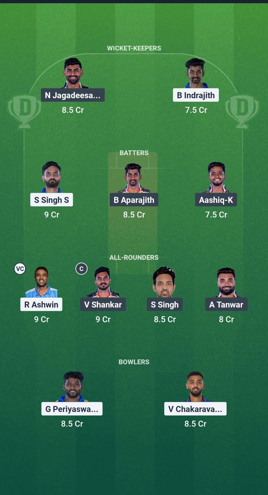 1000719920 CSG vs DD Dream11 Prediction Fantasy Cricket Tips Dream11 Team TNPL T20 2025