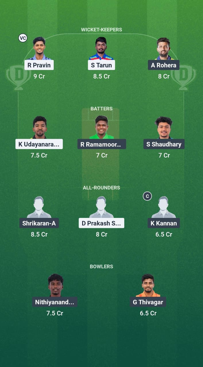 1000723563 YAR vs MMS Dream11 Prediction Fantasy Cricket Tips Dream11 Team Pondicherry T20 League 2025