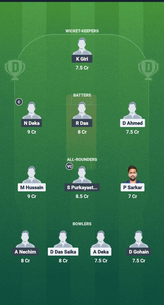 NYC VS BCC Dream11 Prediction Fantasy Cricket Tips on Dream11 Team Assam T20 Summer Challenger Trophy 2025