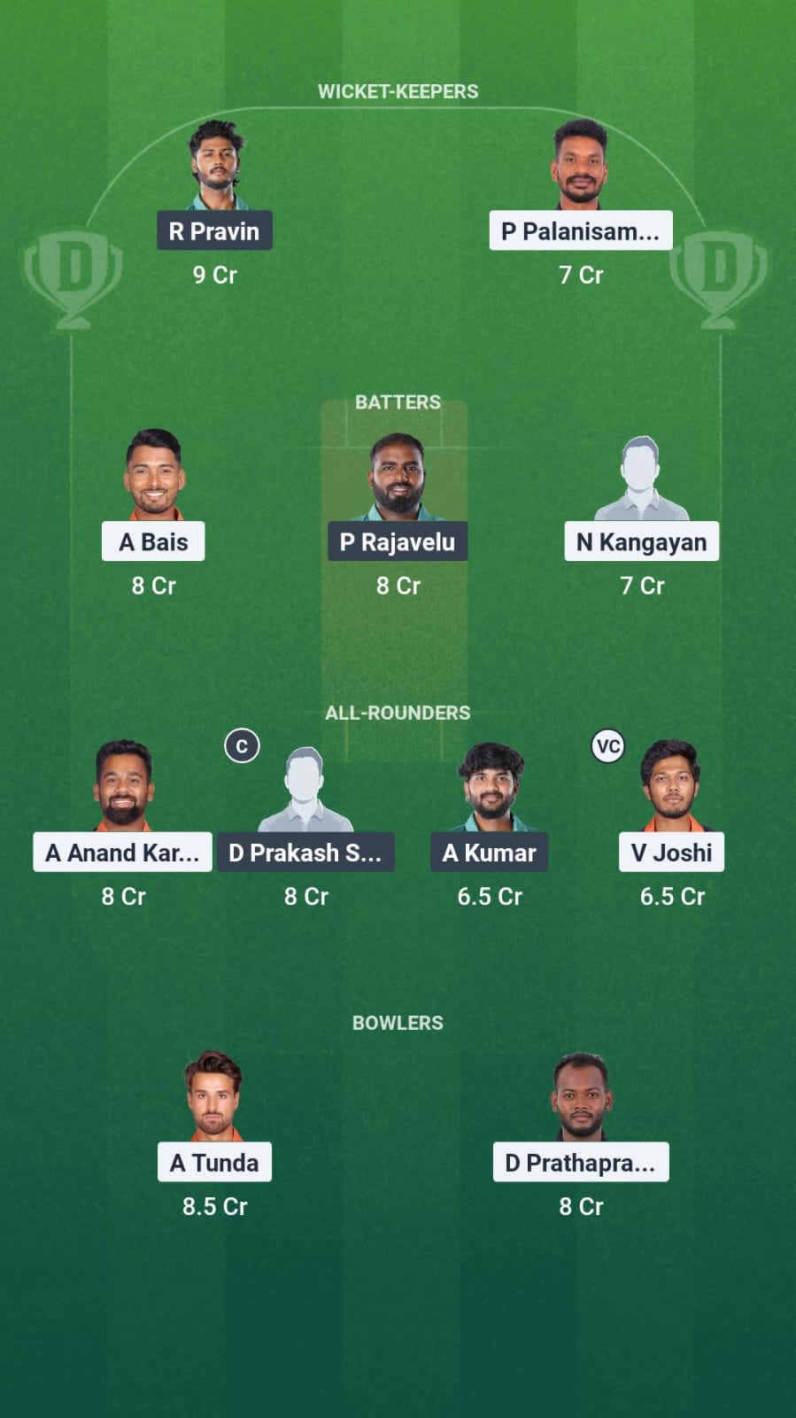 1000724516 RWT vs YAR Dream11 Prediction Fantasy Cricket Tips Dream11 Team Pondicherry T20 League 2025