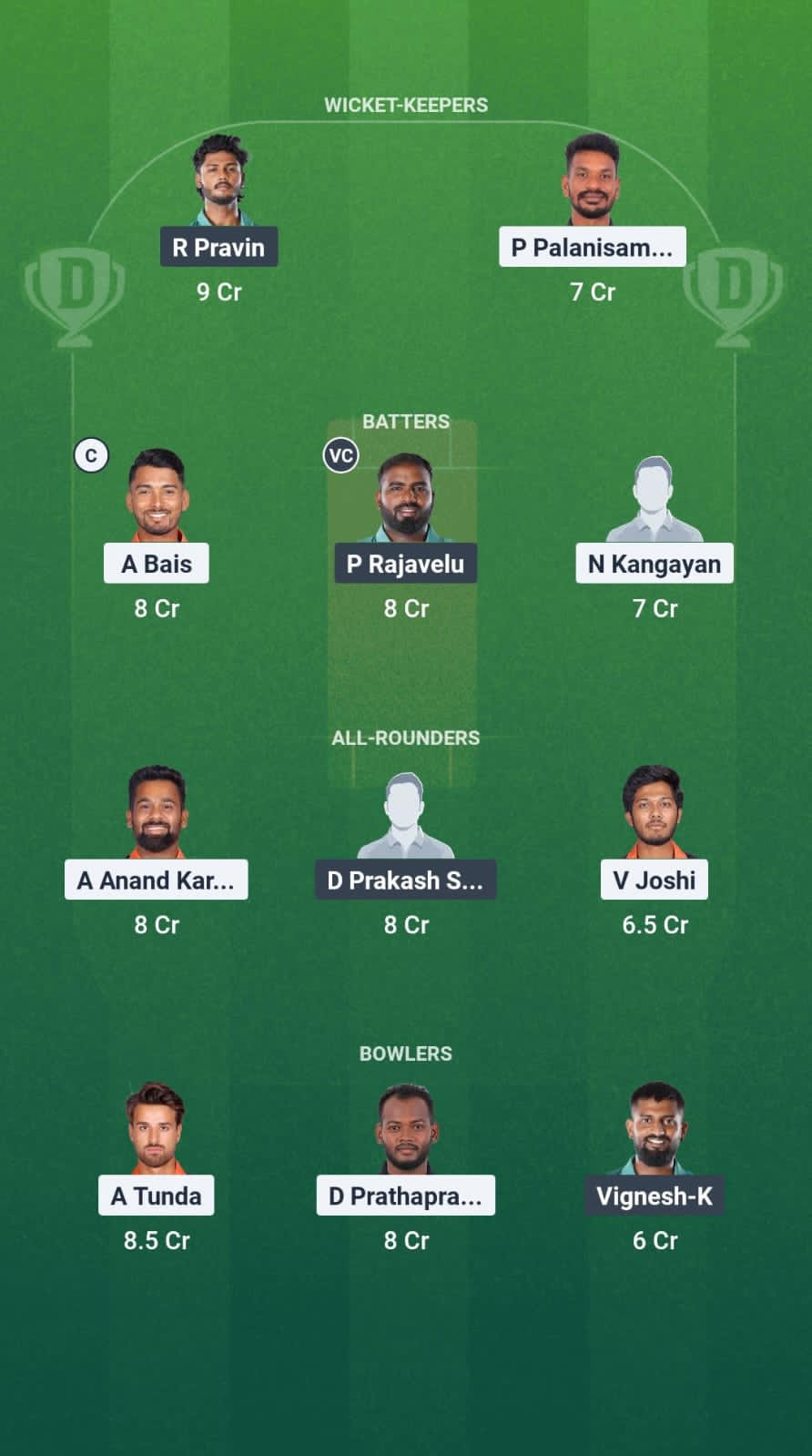 1000724519 RWT vs YAR Dream11 Prediction Fantasy Cricket Tips Dream11 Team Pondicherry T20 League 2025
