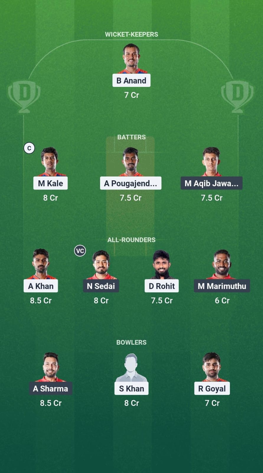 1000724975 1000724975VMK vs KAK Dream11 Prediction Fantasy Cricket Tips Dream11 Team Pondicherry T20 League 2025