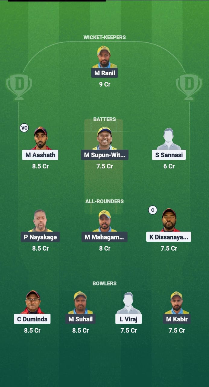 Sul vs rlc Dream11 Prediction Fantasy Cricket Tips on Dream11 Team Kuwait T20 Summer League 2025