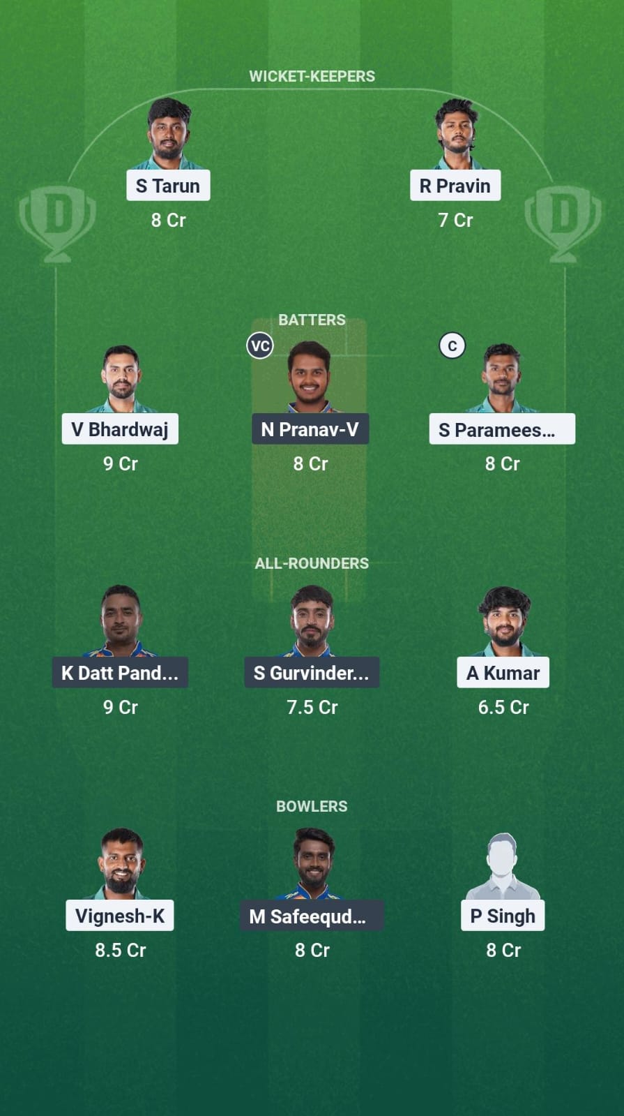 1000729630 YAR vs OAW Dream11 Prediction Fantasy Cricket Tips Dream11 Team Pondicherry T20 League 2025