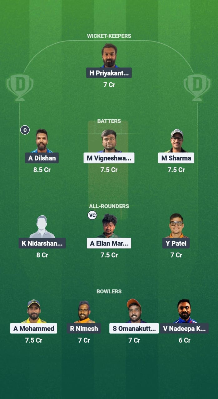 CHK vs CECC Dream11 Prediction Fantasy Cricket Tips Dream11 Team Kuwait T20 Summer League 2025
