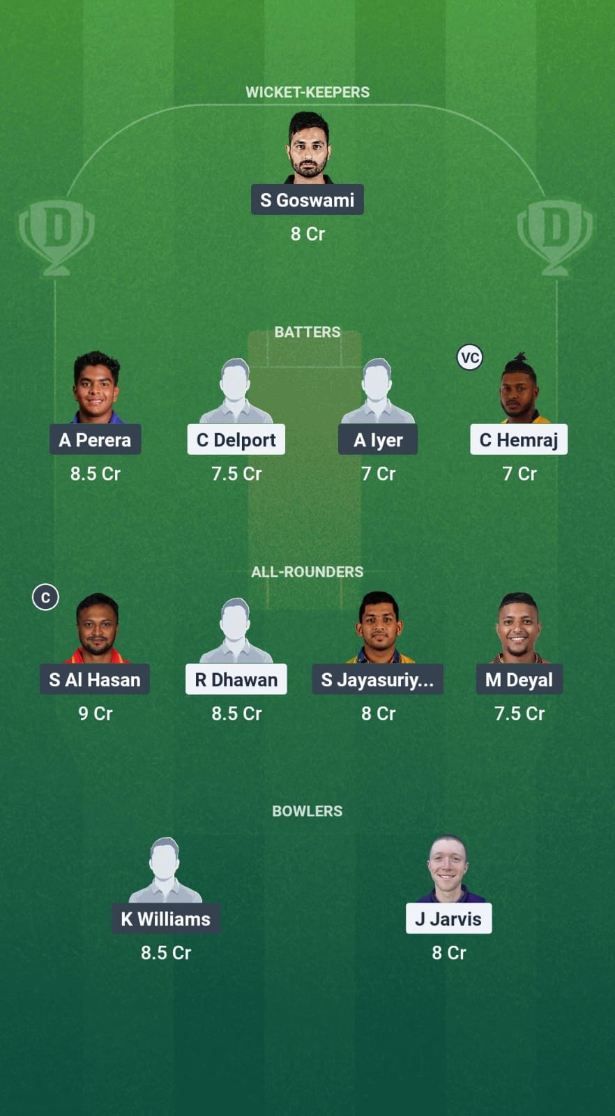 1000732221 GCF vs MIB Dream11 Prediction Fantasy Cricket Tips Dream11 Team Caribbean Max60 T10 2025