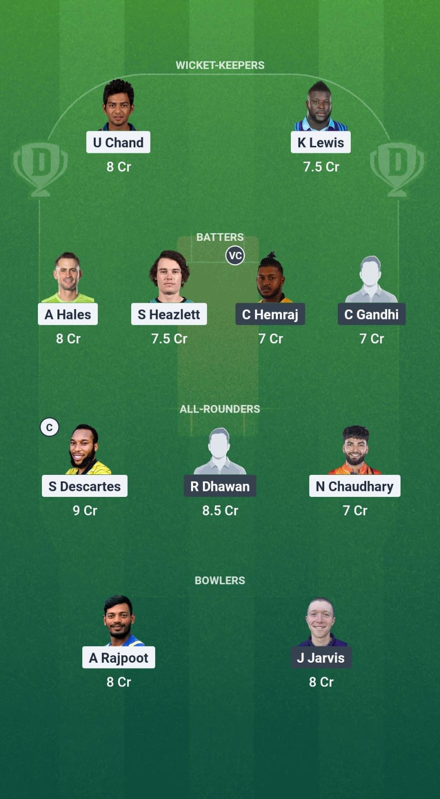 1000736837 VEV vs GCF Dream11 Prediction Fantasy Cricket Tips Dream11 Team Caribbean Max60 T10 2025