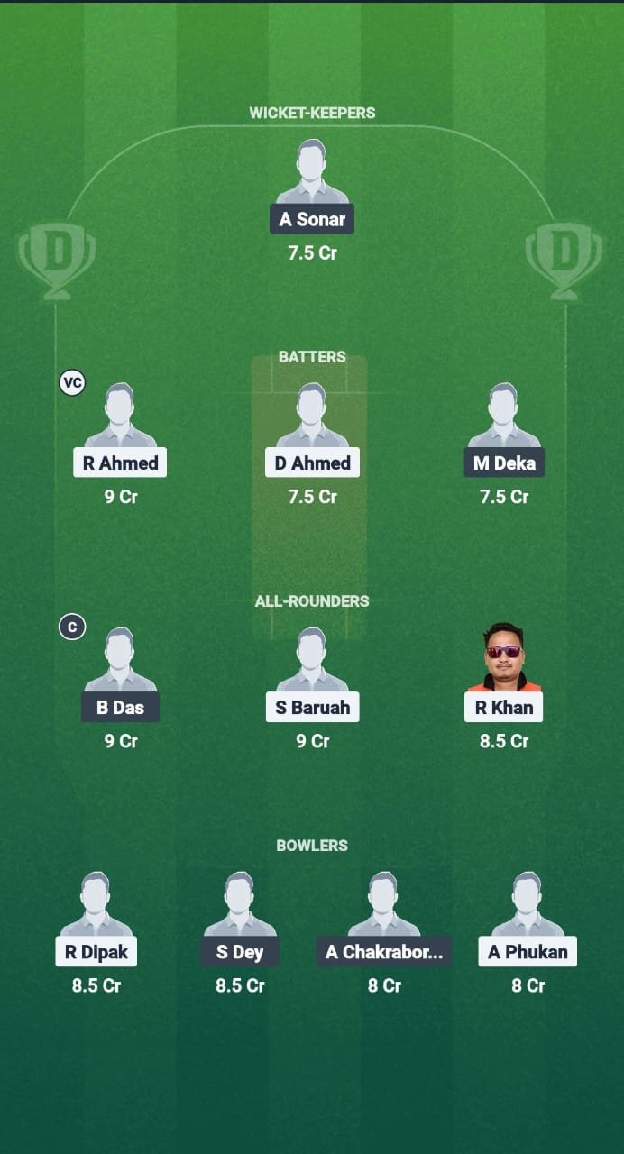 1000741714 GUG vs NVR Dream11 Prediction Fantasy Cricket Tips Dream11 Team Guwahati T20 Spring Cup 2025