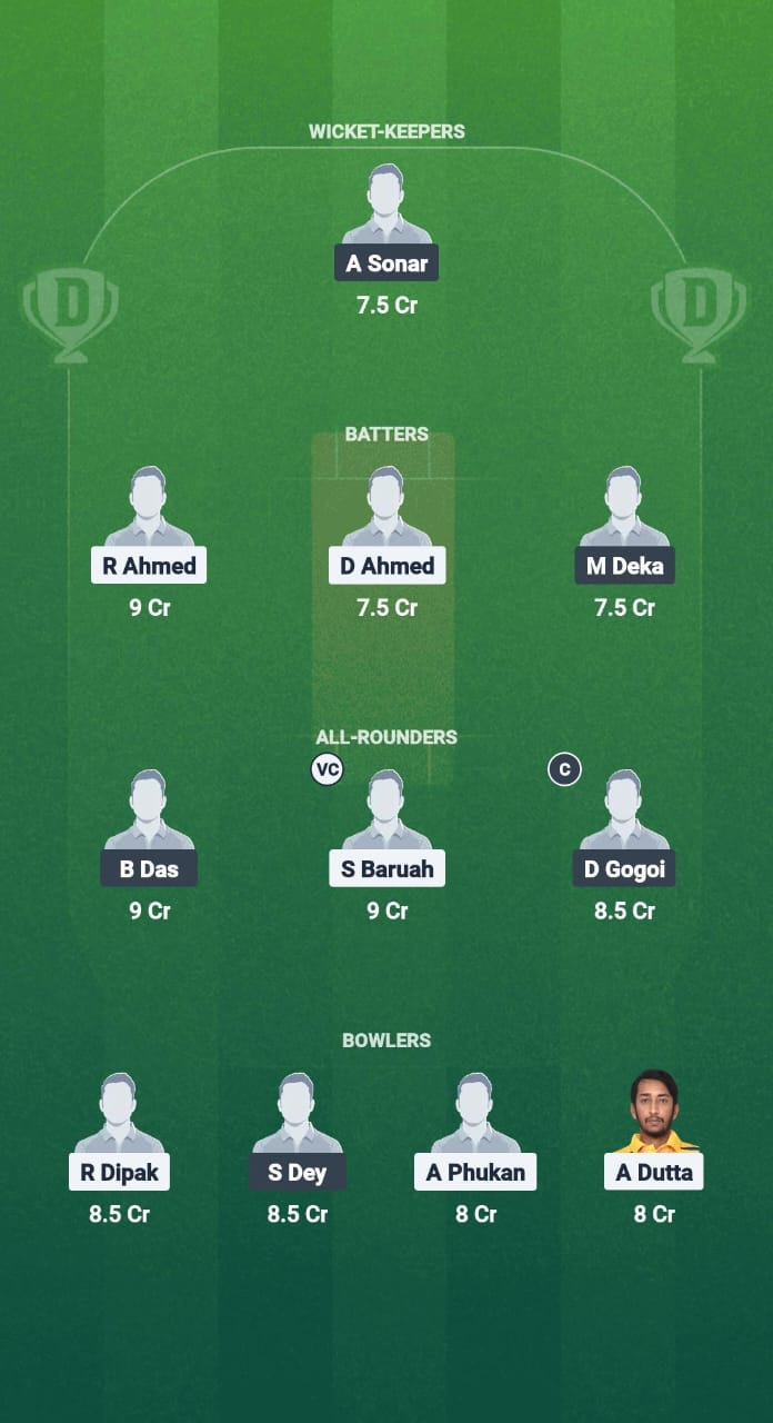 1000741717 GUG vs NVR Dream11 Prediction Fantasy Cricket Tips Dream11 Team Guwahati T20 Spring Cup 2025