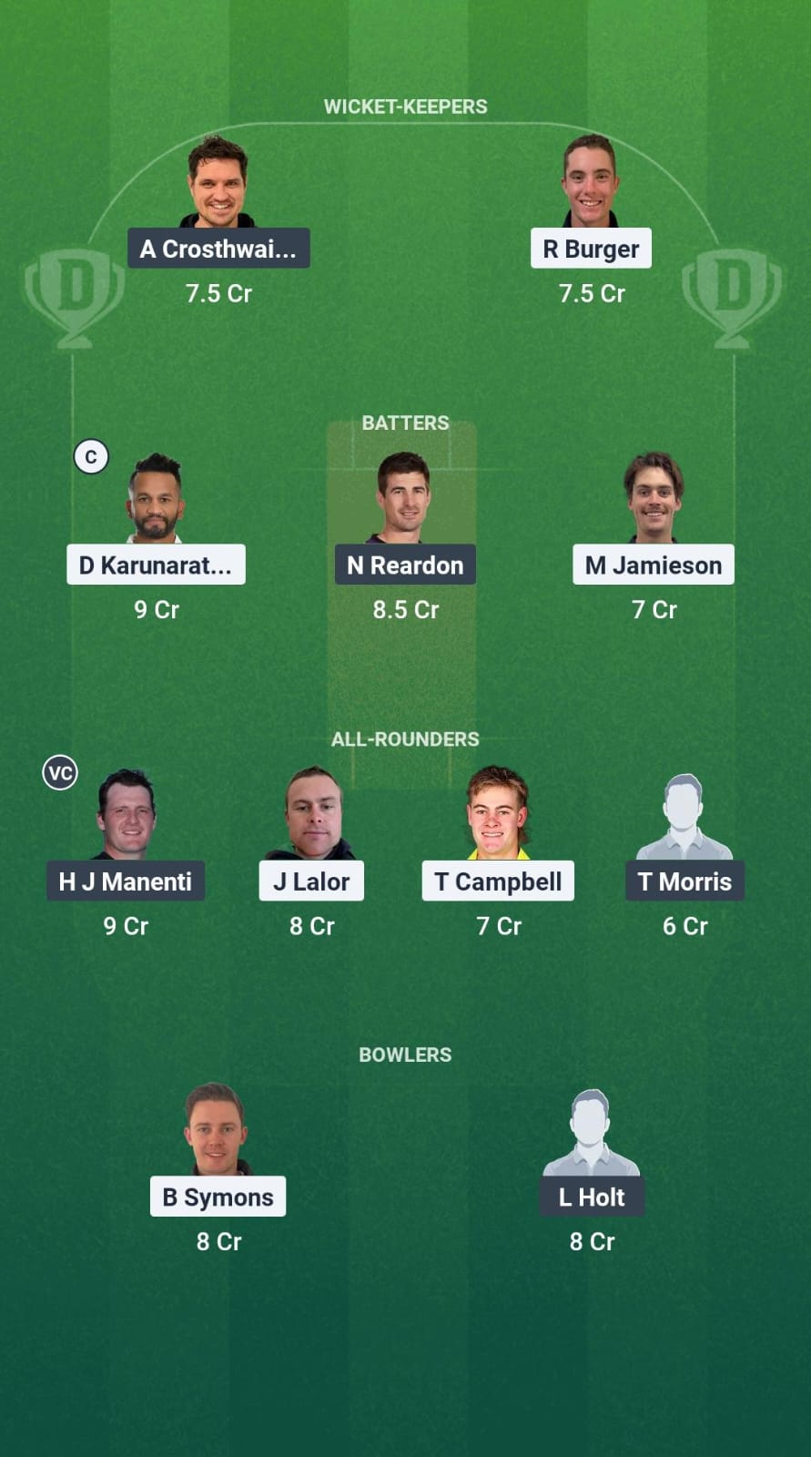 1000745267 CHR vs WLV Dream11 Prediction Fantasy Cricket Tips Dream11 Team Mackay T20 2025