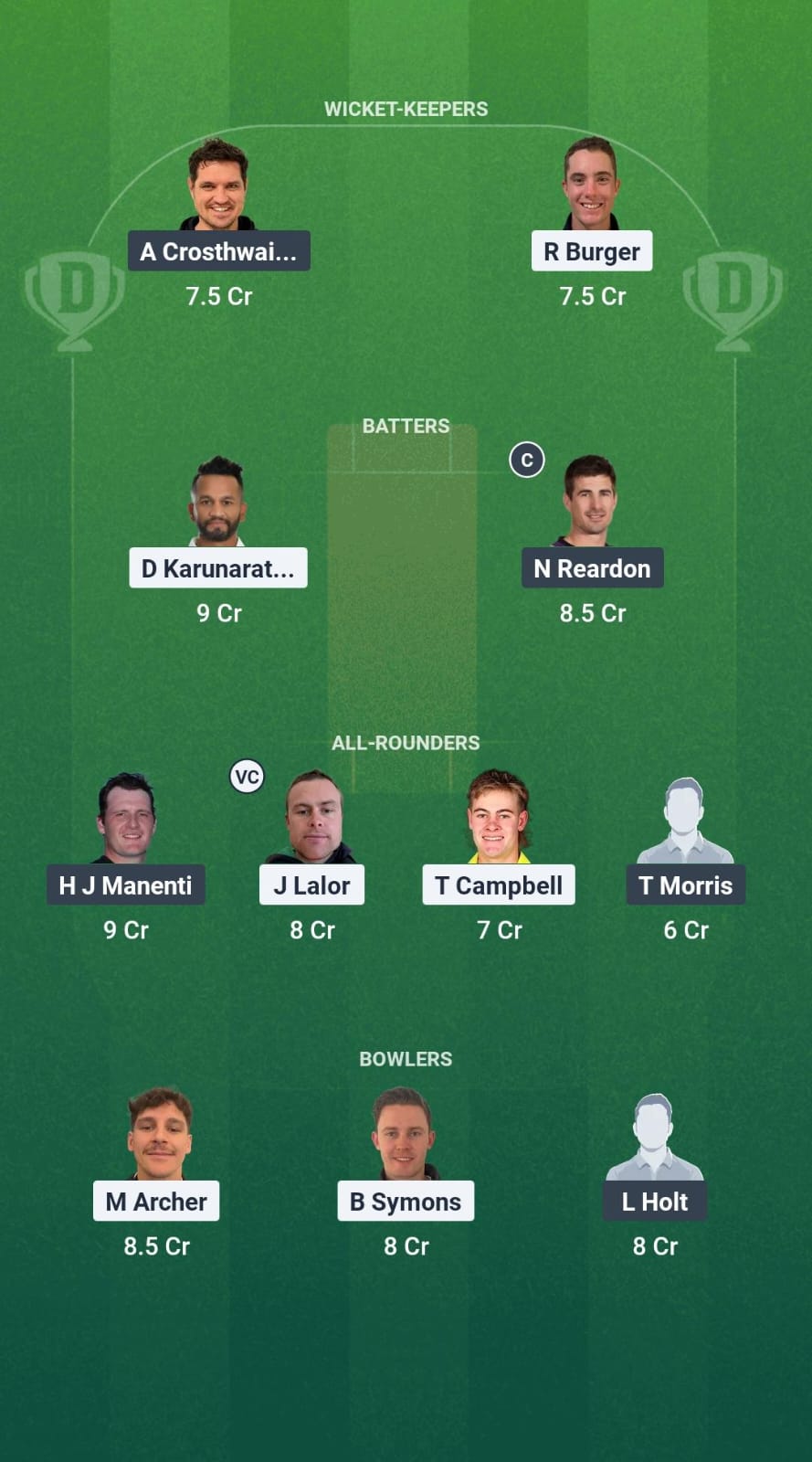 1000745270 CHR vs WLV Dream11 Prediction Fantasy Cricket Tips Dream11 Team Mackay T20 2025